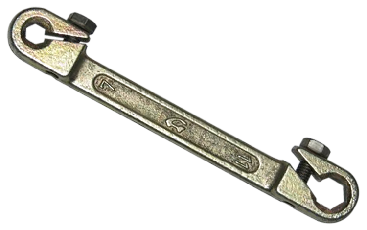 113112-АВТ. Ключ для тормозных трубок 7*11мм с двойным поджимом, Автом